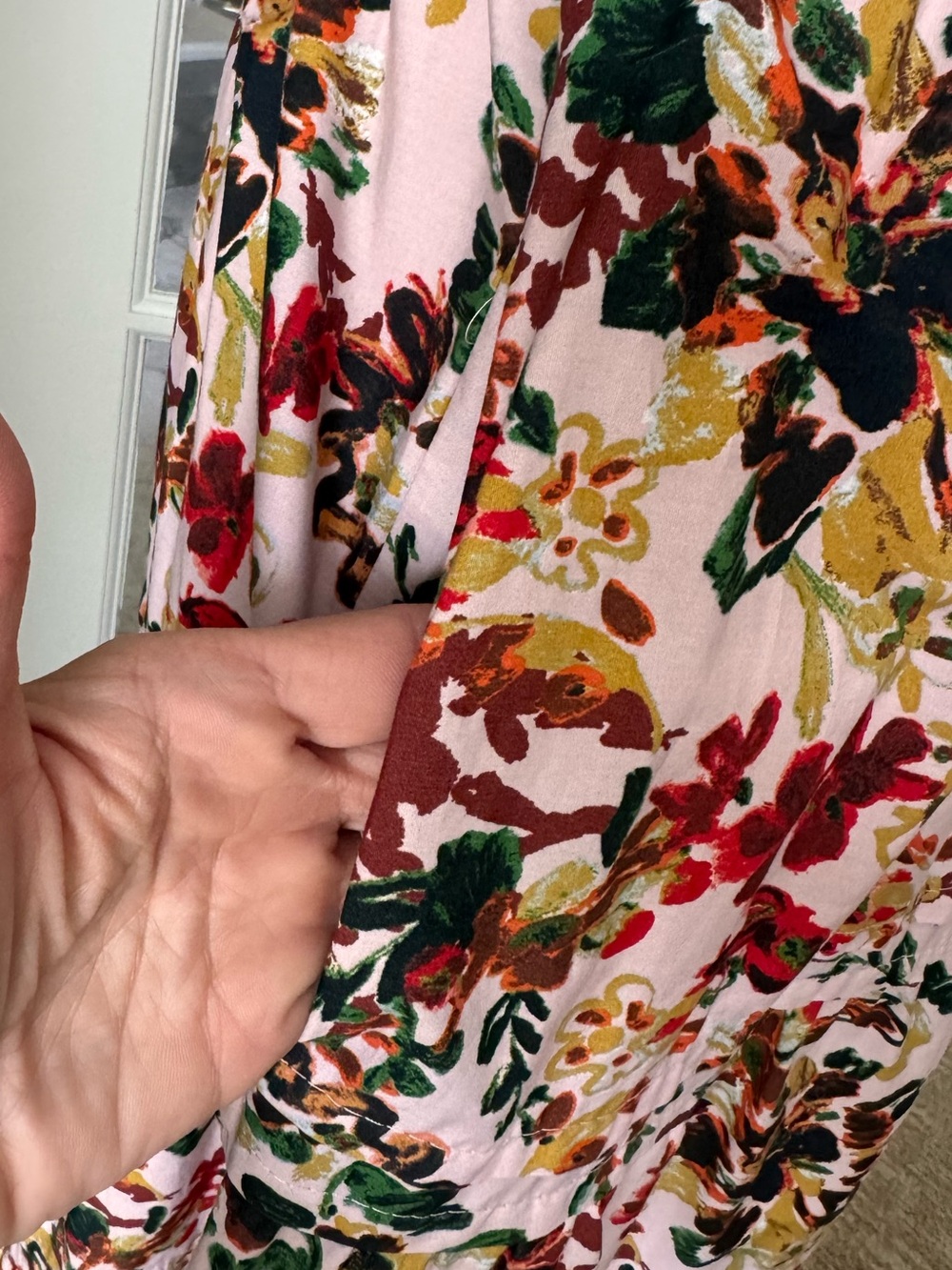 Anthropologie Maeve Somerset Tiered Maxi Dress pink floral Sm Cottage Romantic - Picture 8 of 16